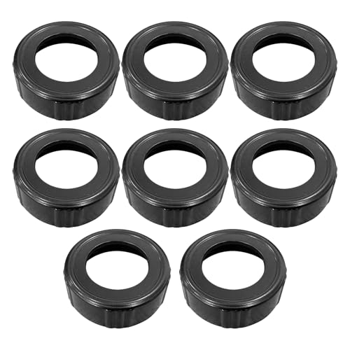 8 Pcs Sausage Caulking Gun Front Cap Aluminum Front Cover, Sausage Caulk Gun Black Front Caps