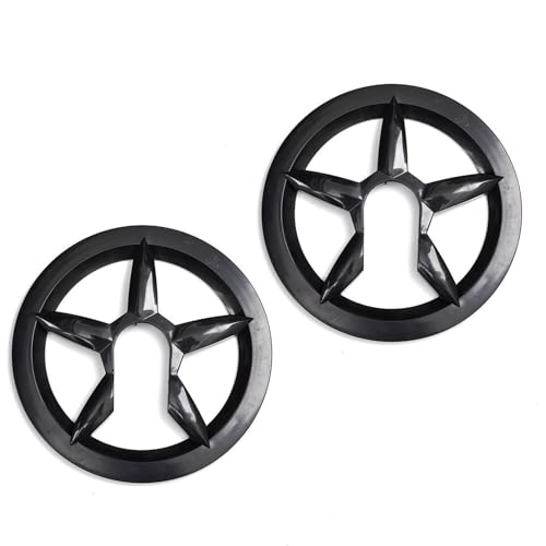 Qsvbeeqj 2 protectores de cadena de bicicleta de montaña, fundas protectoras para piñones de bicicleta de 5 agujeros