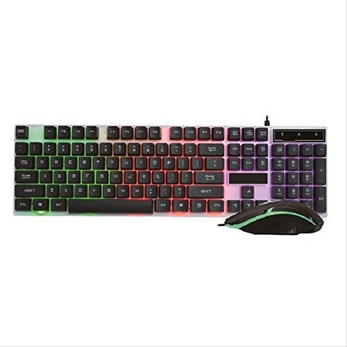 Clavier de jeu mécanique pour éviter la latence avec souris 3 couleurs