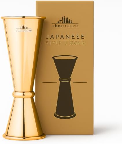 A Bar Above Premium Japanese Jigger 8 Precise Measurement Markings, Heavy Duty 304 Stainless Steel Double Cocktail Jigger for Professional Bartenders & Home Use, Durable Bar Tool for Accurate Pouring - Thumbnail 2