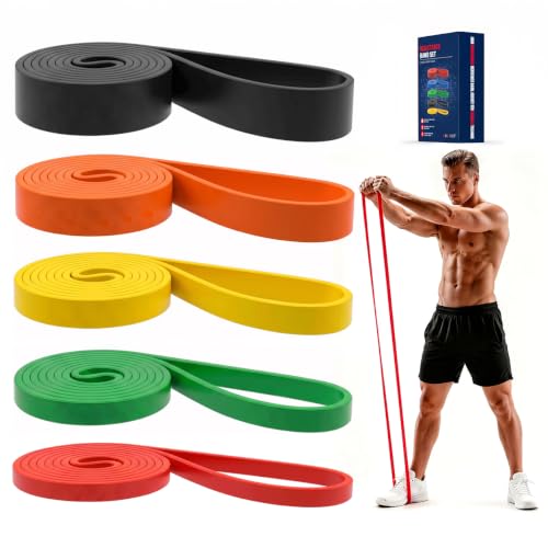 Image of Pull Up Bands, Resistance Bands Set, Exercise Workout Bands for Men & Women, Ideal for Body Stretching, Physical Therapy and Muscle Training