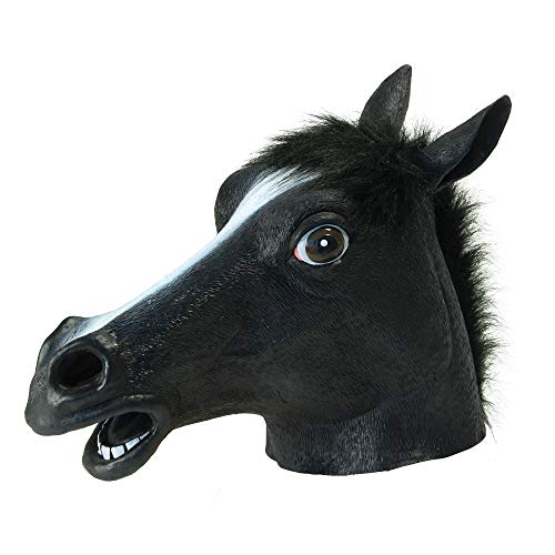 Bristol Novelty - Masque CHEVAL (Taille unique) (Noir/blanc)