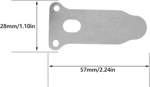 Miniatura 8 de 5 unids compresor de aire cabeza válvula placa bomba de aire cabeza pistón máquina 2.24 pulgadas lengua grande forma metal compresor de aire