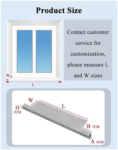 12-16 Inch Window Sill Cover Guard, Replacement Capping Board with Nosing for Indoor/Outdoor Use - Durable Window Ledge Protector for Homes and Shops (W 12in/30.5cm - L 65in/165.1cm)