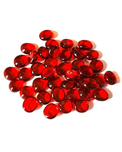 MeineMurmeln - 250 gr Rot Gemeinkosten Deko 150 Mosaiksteine 12 mm Glassteine, Glasnuggets, Steine, Edelsteine