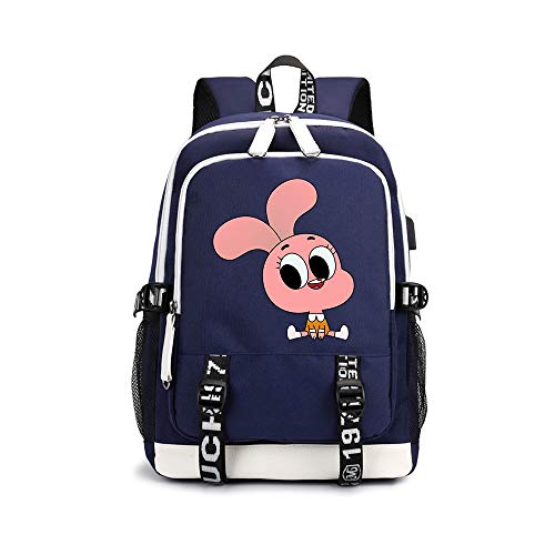 The Amazing World of Gumball Mochila Casual Ocio Impreso de Moda del diseño de los niños