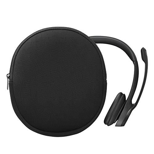 kwmobile Hülle kompatibel mit Logitech H390 Neopren Tasche - Case für Headset aus robustem Neopren Stoff - Schwarz
