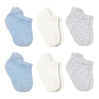 bistyle Baumwolle 6 Paar Baby Socken für Neugeborene Säugling 0-6 Monate bis 3 Jahre | Stopper Socken Nahtlos Socken | Jungen Mädchen Kindersocken (as3, age, 12_months, 24_months, Blau)