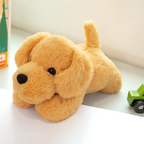 Image of Mirada Floppy Dog Soft Toy | Super Soft Brown Plush Stuffed Puppy for Kids, Boys & Girls | Soft Toys for Kids, Animal Soft Toys, Stuffed Animals, Cuddle Toy, Baby Gift, Room Decor | 21cm