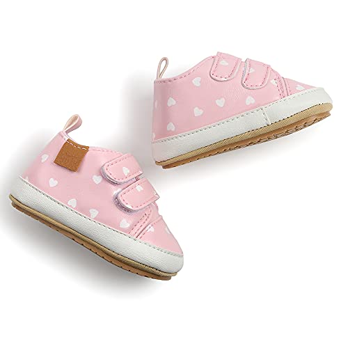 Image of SOFMUO Baby Boys Girls High Top Ankle PU Leather Sneakers Soft Rubber Sole Infant Moccasins Newborn Oxford Loafers Anti-Slip Toddler Wedding Uniform Dress Shoes