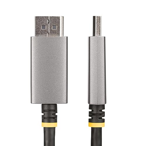 StarTech.com 6ft (2m) DisplayPort to HDMI Adapter Cable, 8K 60Hz, 4K 144Hz, HDR10, DP 1.4 to HDMI 2.1 Active Video Converter - Image 2