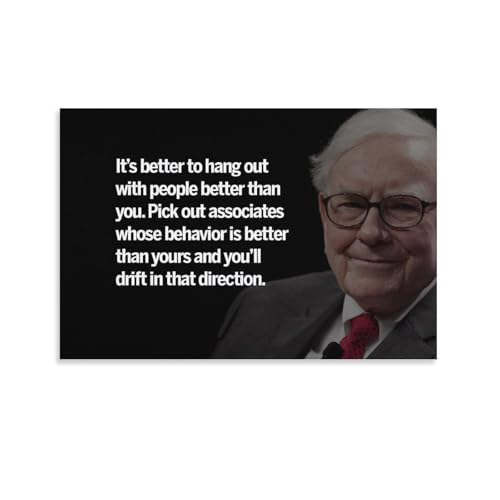 Impression sur toile Warren Buffett pour sublimer la déco du salon
