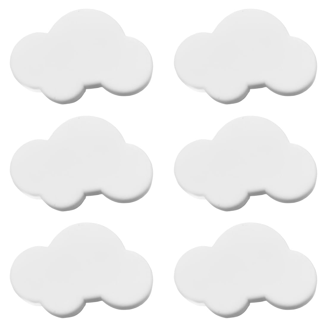 6 Pomos de Cajón con Forma de Nube para Muebles, Pomos de Forma de Dibujos Animados para Niñas Niños, para Tiradores de Armario, Cajones, Armarios de Habitación Infantil