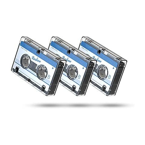 Reshow Dictating Microcassette - Micro Cassette Tapes Blank for Recording MC-60 Minutes Suited for Lectures and Seminars -3 Pack Cover