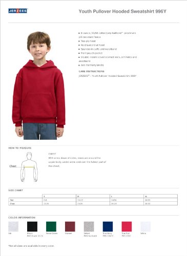 Image of Jerzees Boys' Youth Pullover Hood