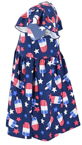 Unique Baby Girls' Short Sleeve Everyday Printed Dresses for Kid and Toddler, Sizes 2T-12Y3