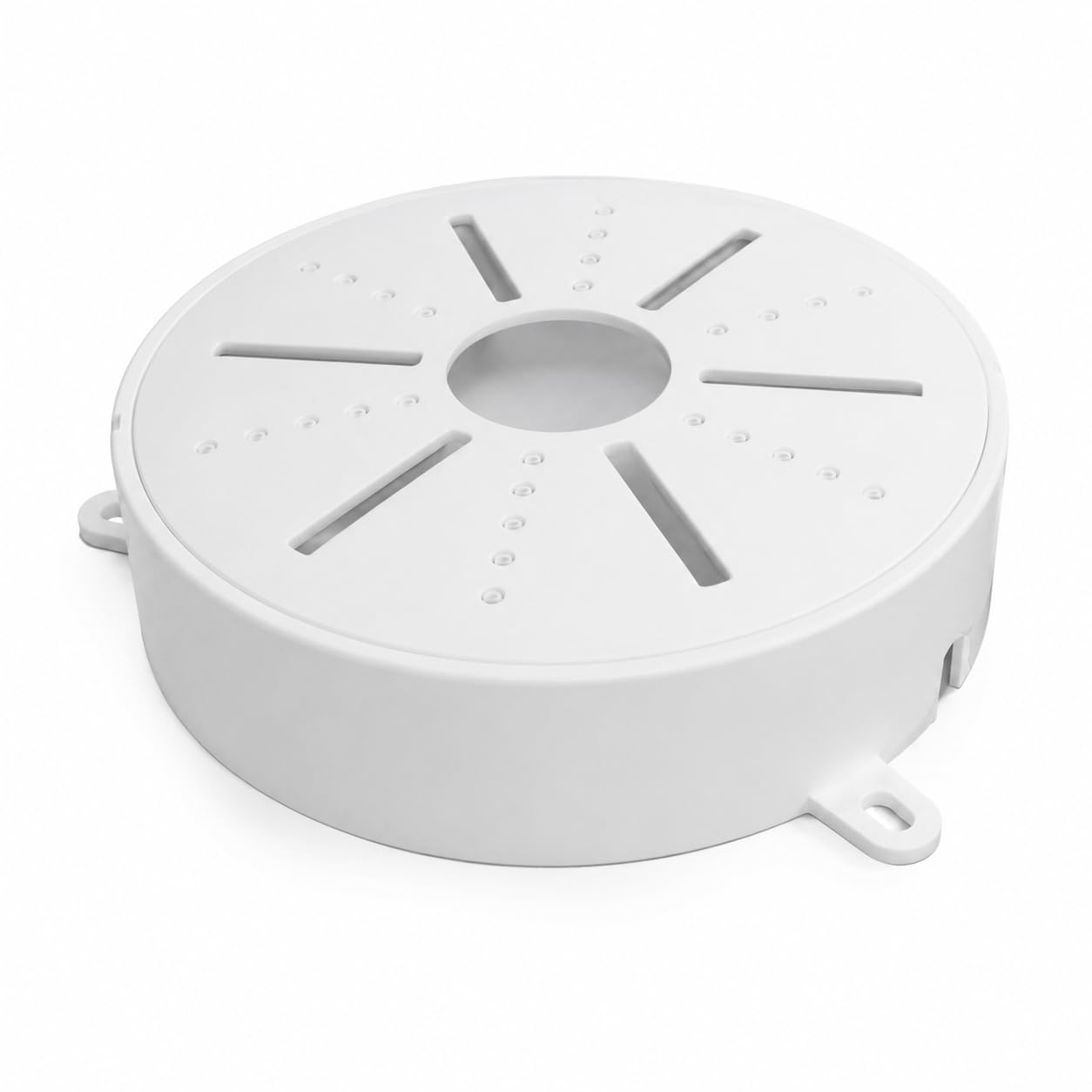 Round PVC Junction Box for CCTV Camera, Surface Mount Electrical Wiring Box | White Plastic Junction Box for Dome & Bullet Cameras | Cable Management Box | Pack of 1-image-16
