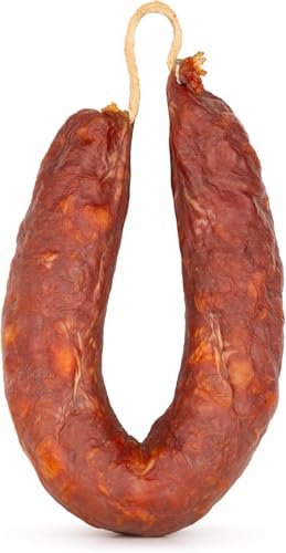 Chorizo Picante Serrano Serra da Estrela 200 g – Lot de 2 - Saucisse fumée portugaise gastronomique – Charcuterie Serrano épicée traditionnelle emballée sous vide