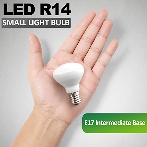 Maelsrlg E17 R14 LED Bulb, 4W (40W Equivalent) Mini Reflector Floodlight Light Bulb, E17 Intermediate Base, Daylight White 5000K, 400 Lumens, Dimmable, Pack of 6 - Image 3