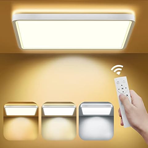 Bedee Plafon LED Techo Regulable con Mando a Distancia Cover