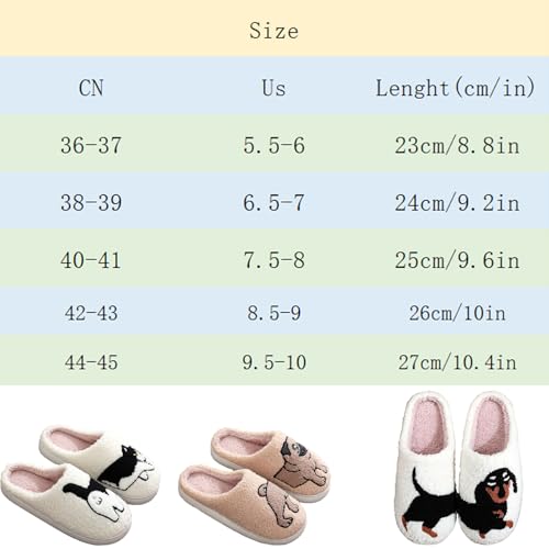 Fluffy Animals Slippers, Women Girls Winter Warm Cute Cartoon Non Slip Home Indoor Slippers2