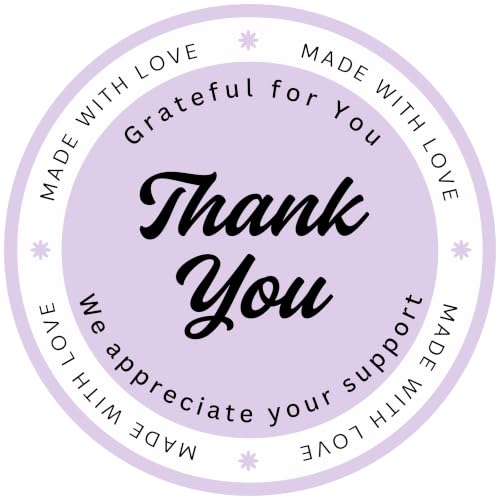Image of Trifirt Self Adhesive Thank You Stickers for Packaging | Waterproof Vinyl Labels for Small Business, Gift Wrapping, Envelopes, Boxes & Mailers | Strong Adhesive, Easy Peel & Stick