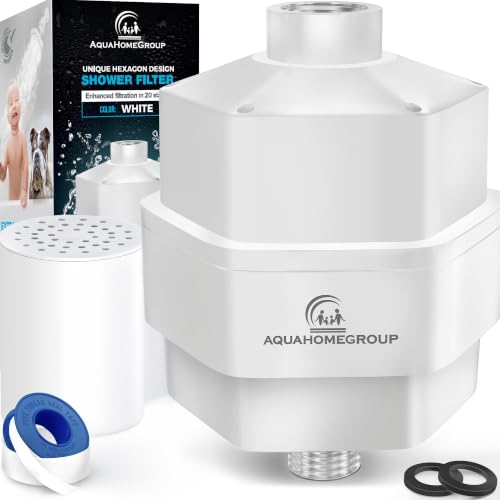 AquaHomeGroup 20-Stage Shower Filter with Universal Fit