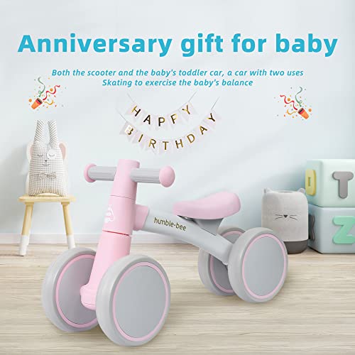 Humble-Bee Baby Balance Bike Toy 10-24 Months Cute Toddler First Bike, Gifts For 1 Year Old Girls(Pink) #TOP6