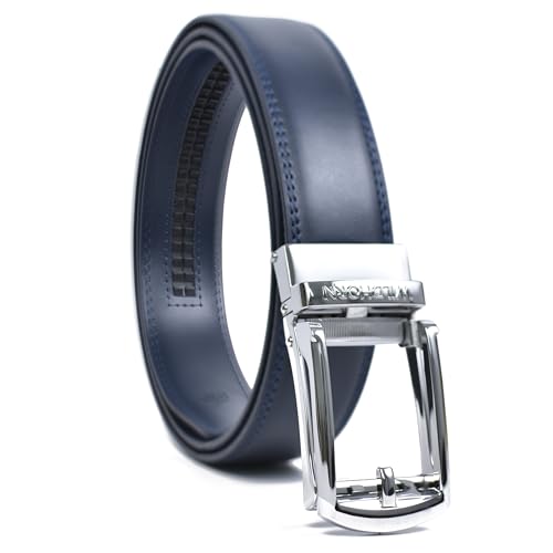 Image of WildHorn Men's Genuine Leather Belt for Men| Premium Auto-Lock Buckle | Adjustable up to 48 inch | Formal & Casual Wear | Micro-Adjust Fit | Stylish Gift Box Included