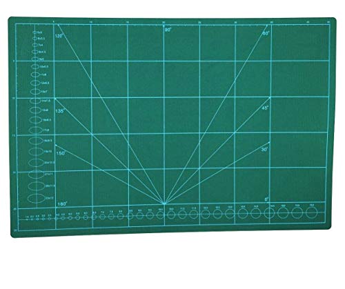 Driak A3 45x30cm Cutting Mat Plastic PVC Double-Sided Non Slip Self Healing Patchwork Cutting Board Pad for Leather Fabric Paper Craft