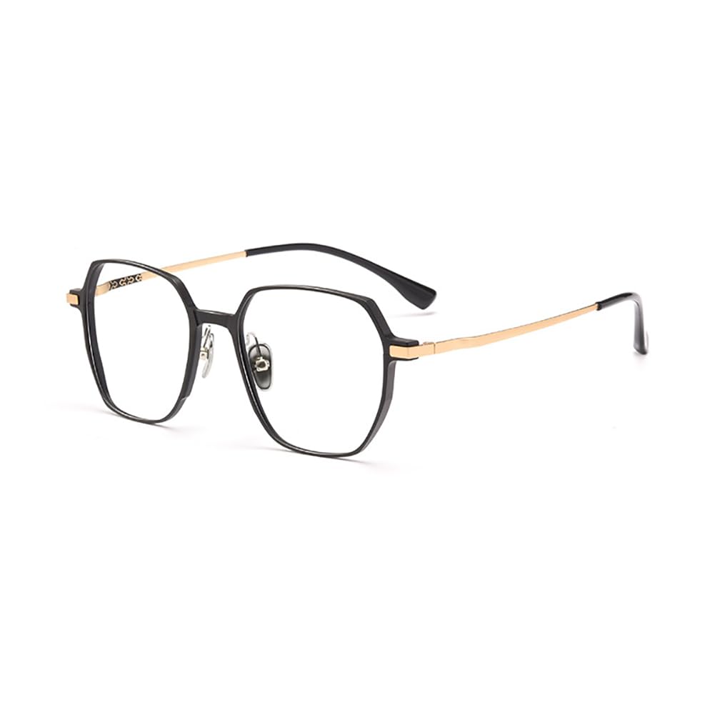 Vintage-Lesebrille mit quadratischem Blaulichtfilter, Klassische Sonnenbrille für Damen und Herren, blendfreie Autofahrbrille, Gold, 2,5 x (Gold 3,0 x)