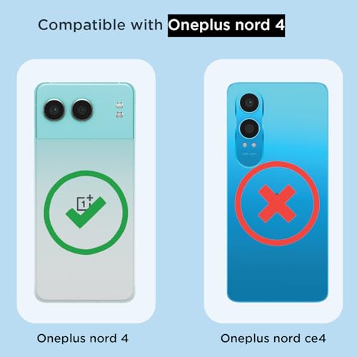 Image of Pikkme Back Cover for OnePlus Nord 4 5G Mag-Safe Shockproof PC + TPU Protective Case Magnetic Support Bumper Case (Transparent Mag-Safe)