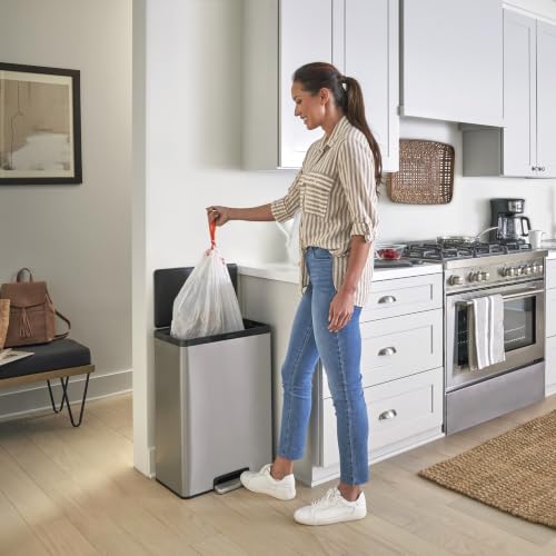 Image of Rubbermaid Elite Stainless Steel Step-On Trash Can, 12 Gallon