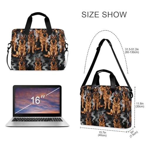 Bolso para portátil 15.6" con asa y correa gris miniatura 5