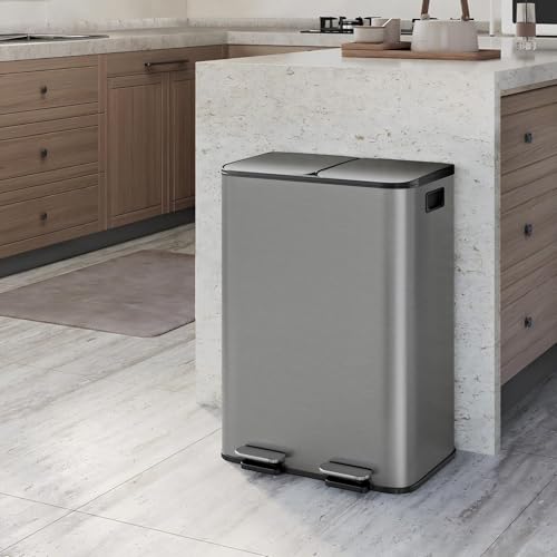 CABIHOME papelera de acero inoxidable 60L