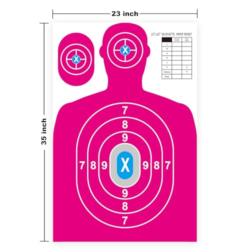 paper shooting targets for range bulk 23343534 silhouette with red bullseyeheavy duty shooting targets paperindoor and outdoor usesuitable for handgunsbb gunsairsoftrifles
