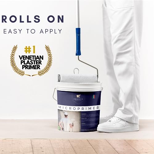 MicroPrimer™ is a water based penetrating quartz primer made in Italy exclusivly for Italian lime plasters. Helps to create a bond between your plaster and wall.