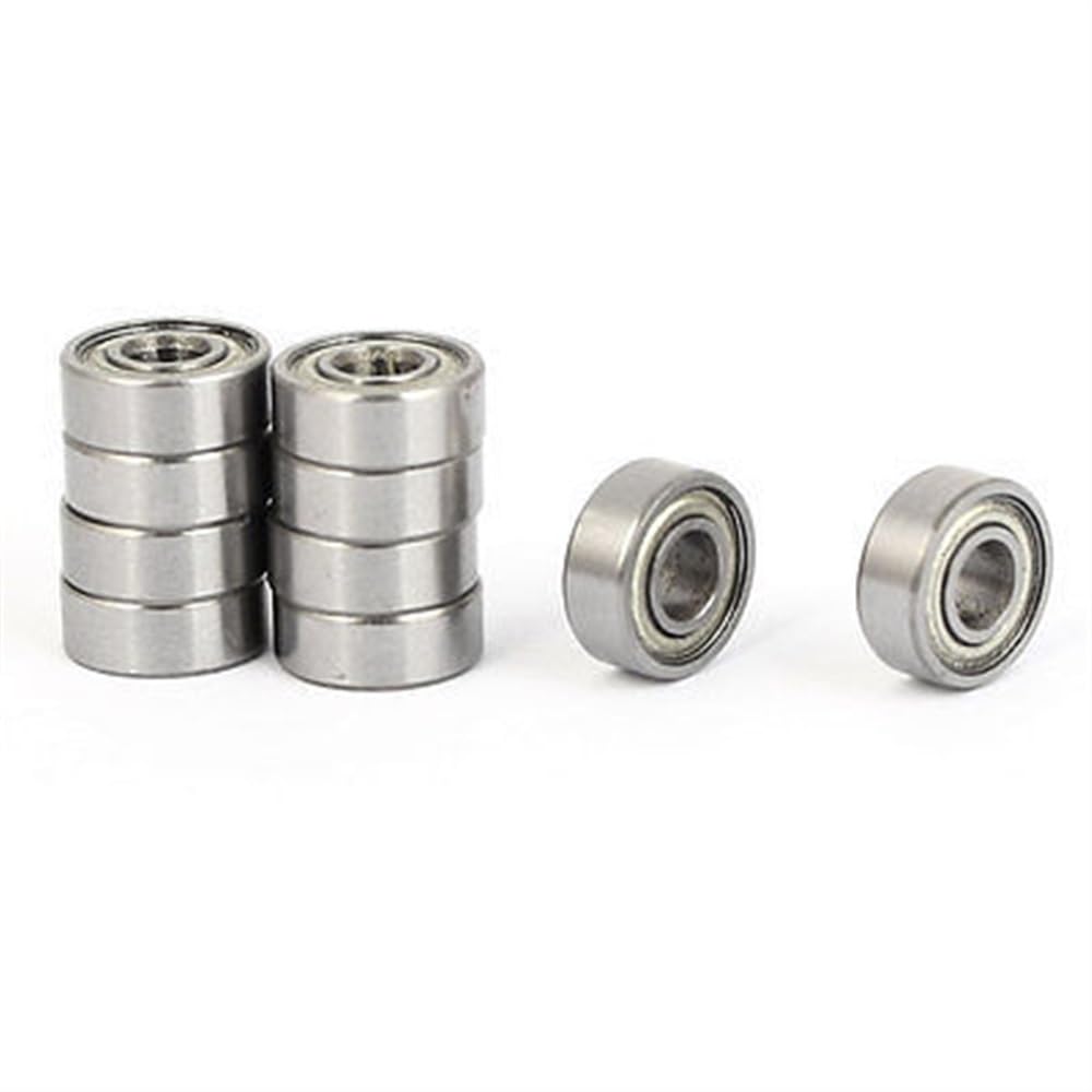 ZBJGBUIA ZZMR83 Deep Groove Ball Bearing 8mm OD 3mm Bore Diameter 10pcs