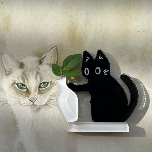 Imanes decorativos de gato negro MIUPOO, pack 2 piezas miniatura 4
