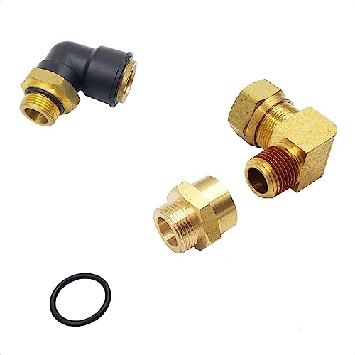 Conector de compresión M22x1.5-3/4 compatible con Volvo 20462691 codo 2