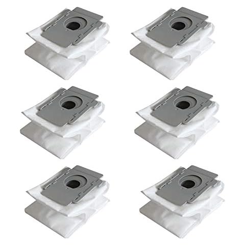 Rediboom 6 Pack Dirt Disposal Replacement Bags Compatible with iRobot Roomba i7 i7+ E5 E6 S9+ Robot Vacuum Cleaner Cover