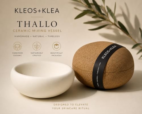 Vaso de Mezcla Cerámico Hecho a Mano Thallo Blanco Natural miniatura 3