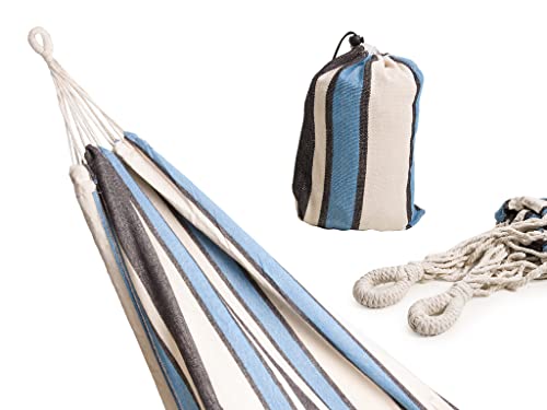 D&S Vertriebs Hamac avec Sac de Transport Multicolore 200 x 80 cm Charge maximale 120 kg avec Sac de Transport Cover