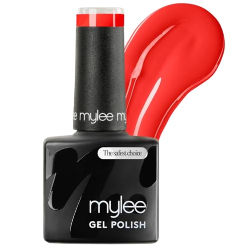 Mylee Gel Nail Polish 8ml [Magic Toadstool] - UV/LED Soak-Off Nail Art Manicure Pedicure for Professional Salon & Home Use [Coral Range] - Long Lasting & Easy to Apply