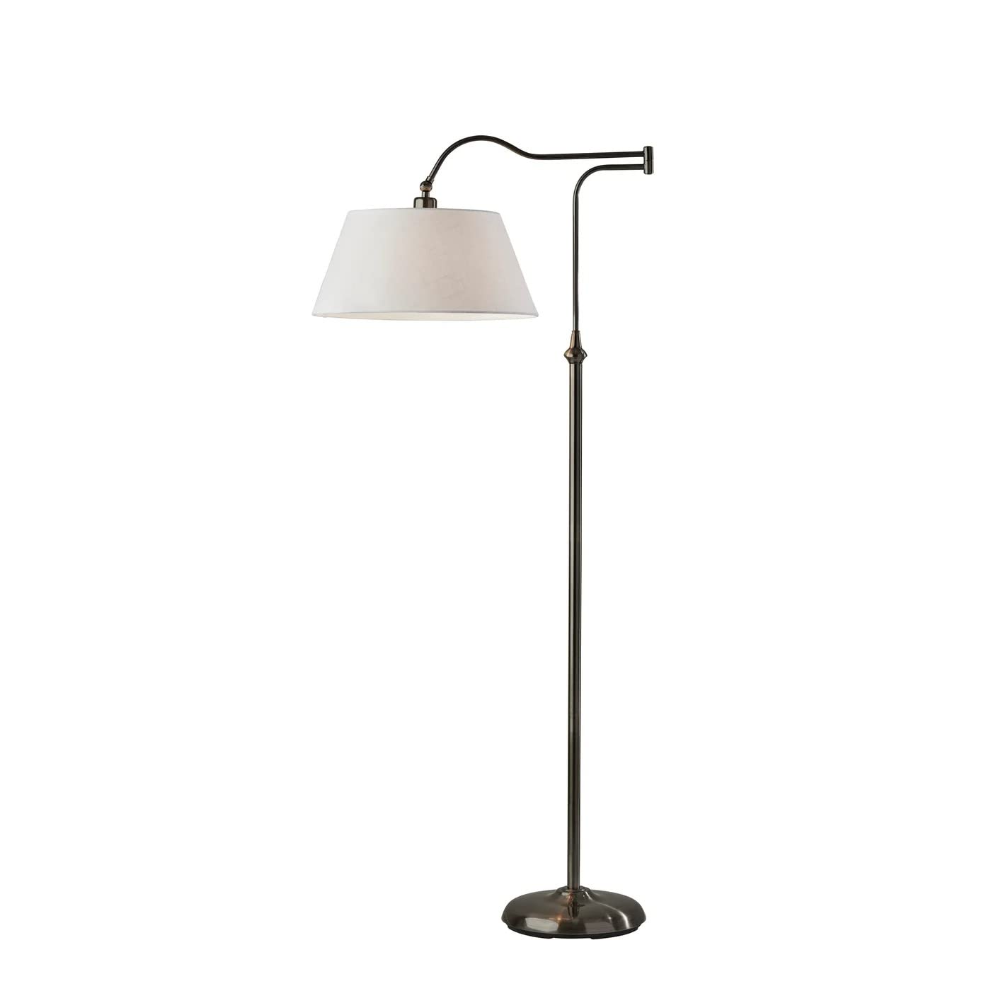 Adesso 3349-23 Rodeo Floor Lamp, 60 in., 150W, Antique Pewter, 1 Floor Lamp