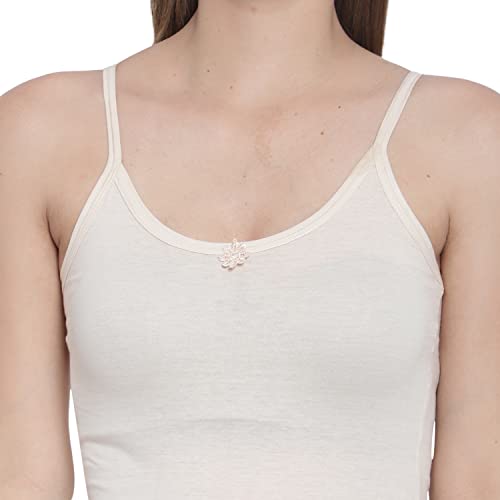 Image of Sky Heights Women Pure Cotton Short Length Camisole /Spaghetti Combo (Pack of 5)