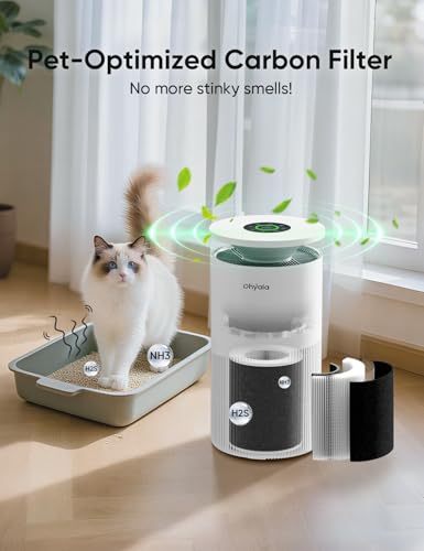 Image of KJ02 Pet Air Purifier + 1 Pack Dhyala KJ02 Pet Replacement Filter Combo
