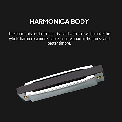 caigou Harmonica Diatonic Blues Harmonica Key of C, 10 Trous 20 Tons Blues Harp Orgue à Bouche Harmonica Coque en Acier… - Les Beatles, Paul McCartney, John Lennon, RIngo Starr, George Harrison caigou Harmonica Diatonic Blues Harmonica Key of C, 10 Trous 20 Tons Blues Harp Orgue à Bouche Harmonica Coque en Acier… – Image 4