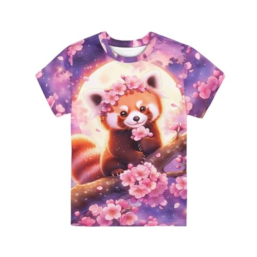 Image of WELLFLYHOM Kids Tshirts Girls Boys Short Sleeve Crewneck Tees Shirts Casual Sport Pullover Tops Size 3-16 Years