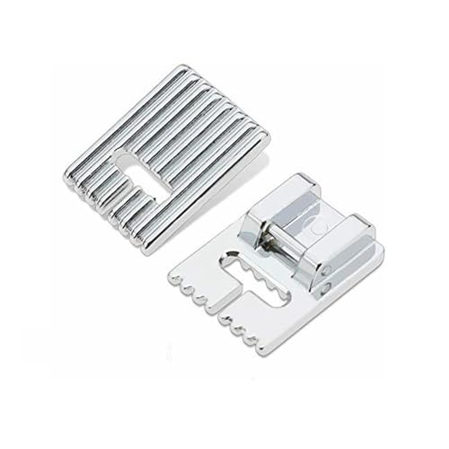 Pies para máquina de coser Pintuck Presser Foot 7 Groove